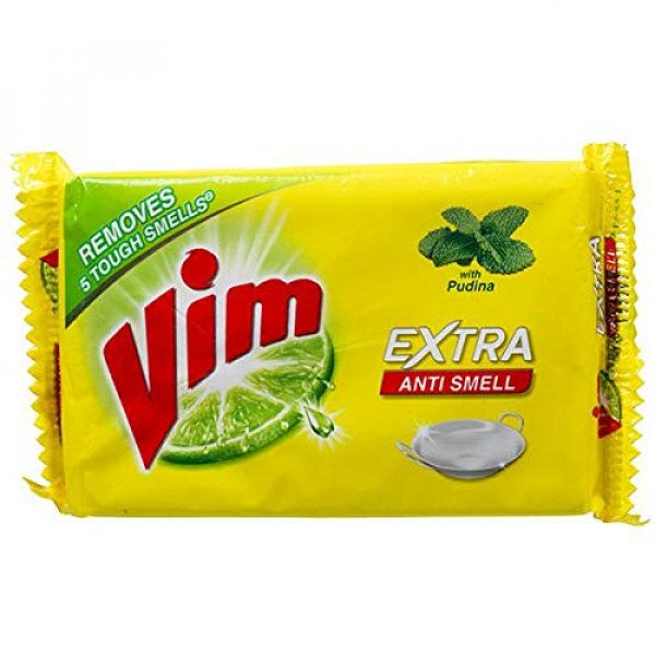 VIM DISHWASH BAR ANTISMELL 250G YELLOW PACK